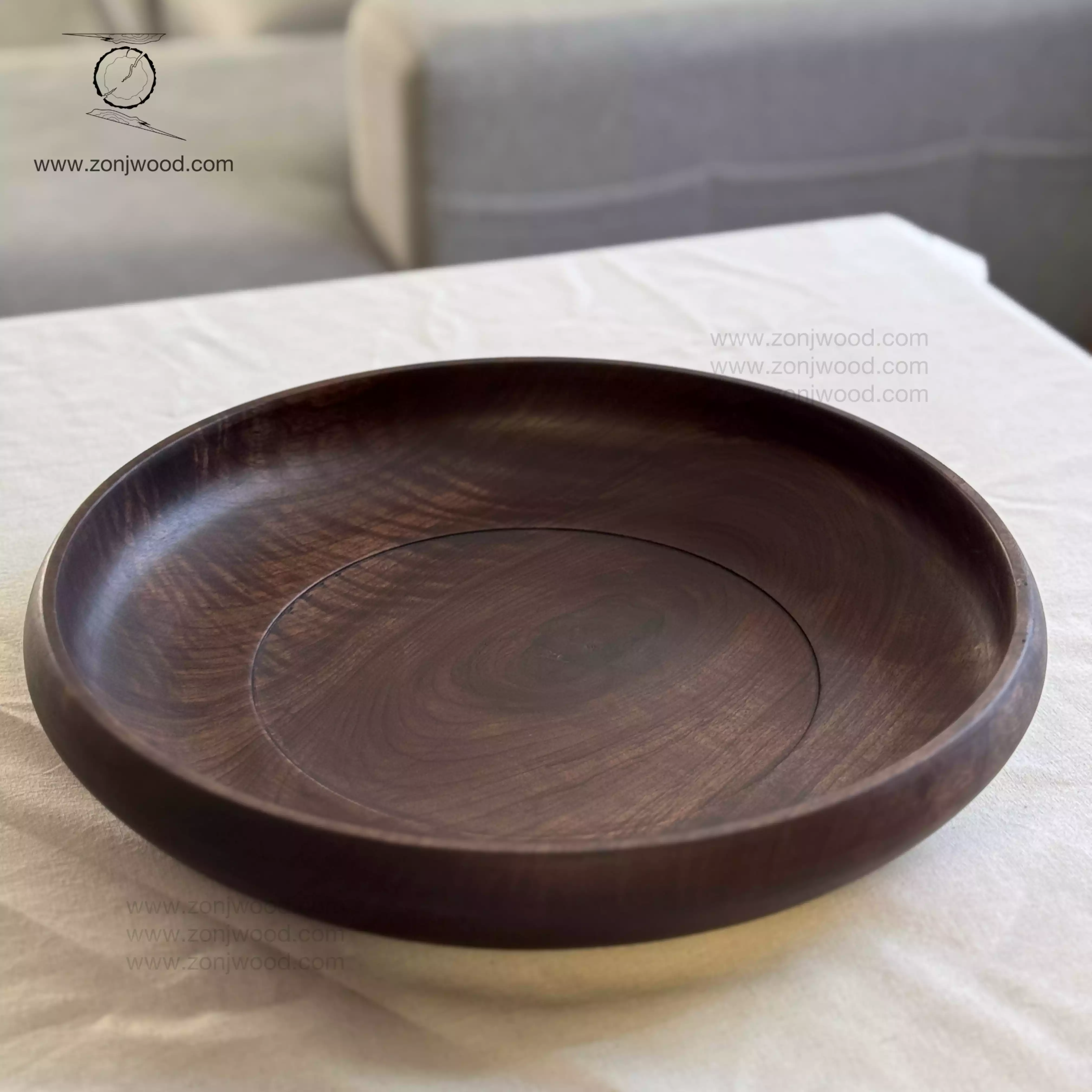 کاسه  چوبی میوه‌خوری 
