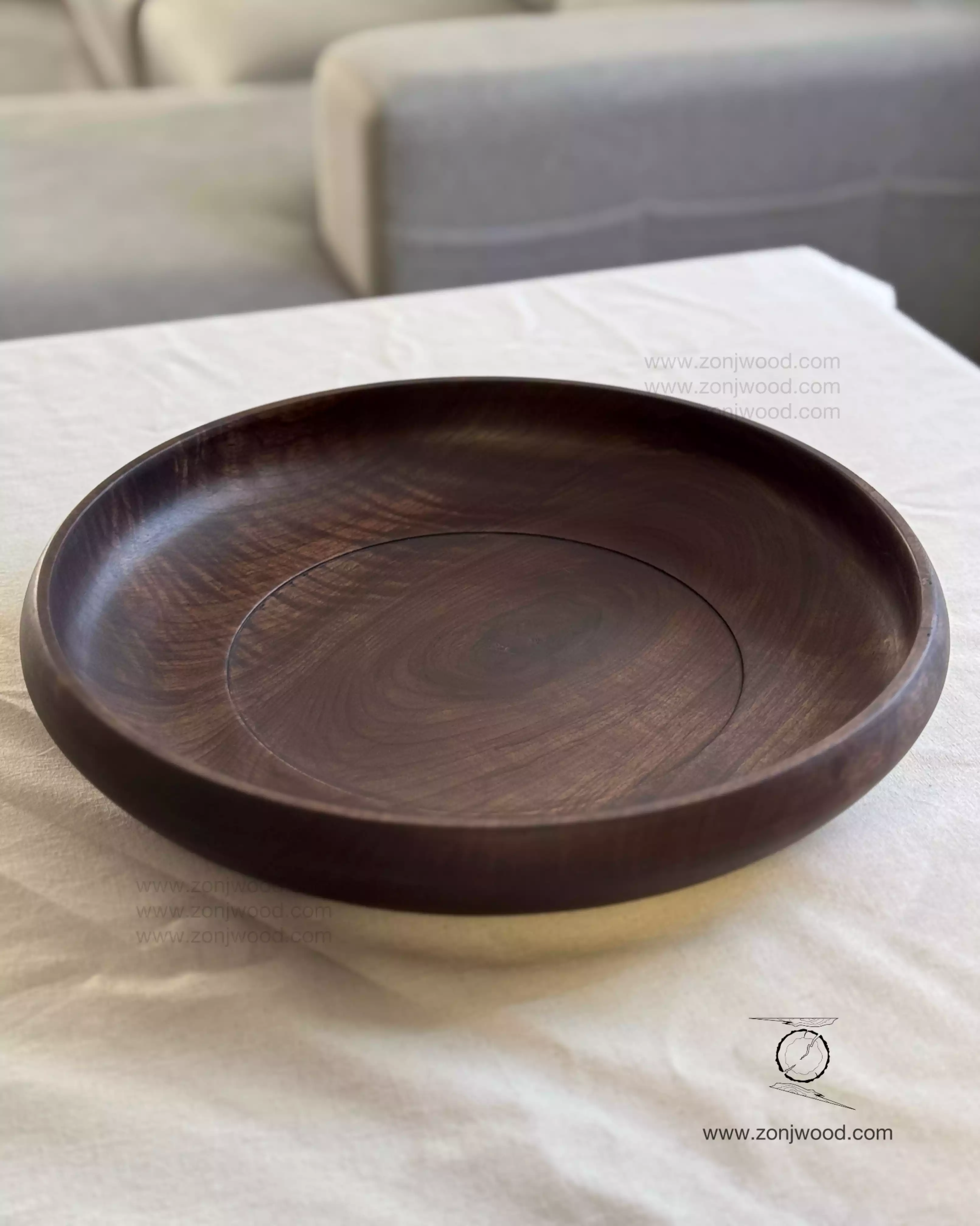 کاسه  چوبی میوه‌خوری 