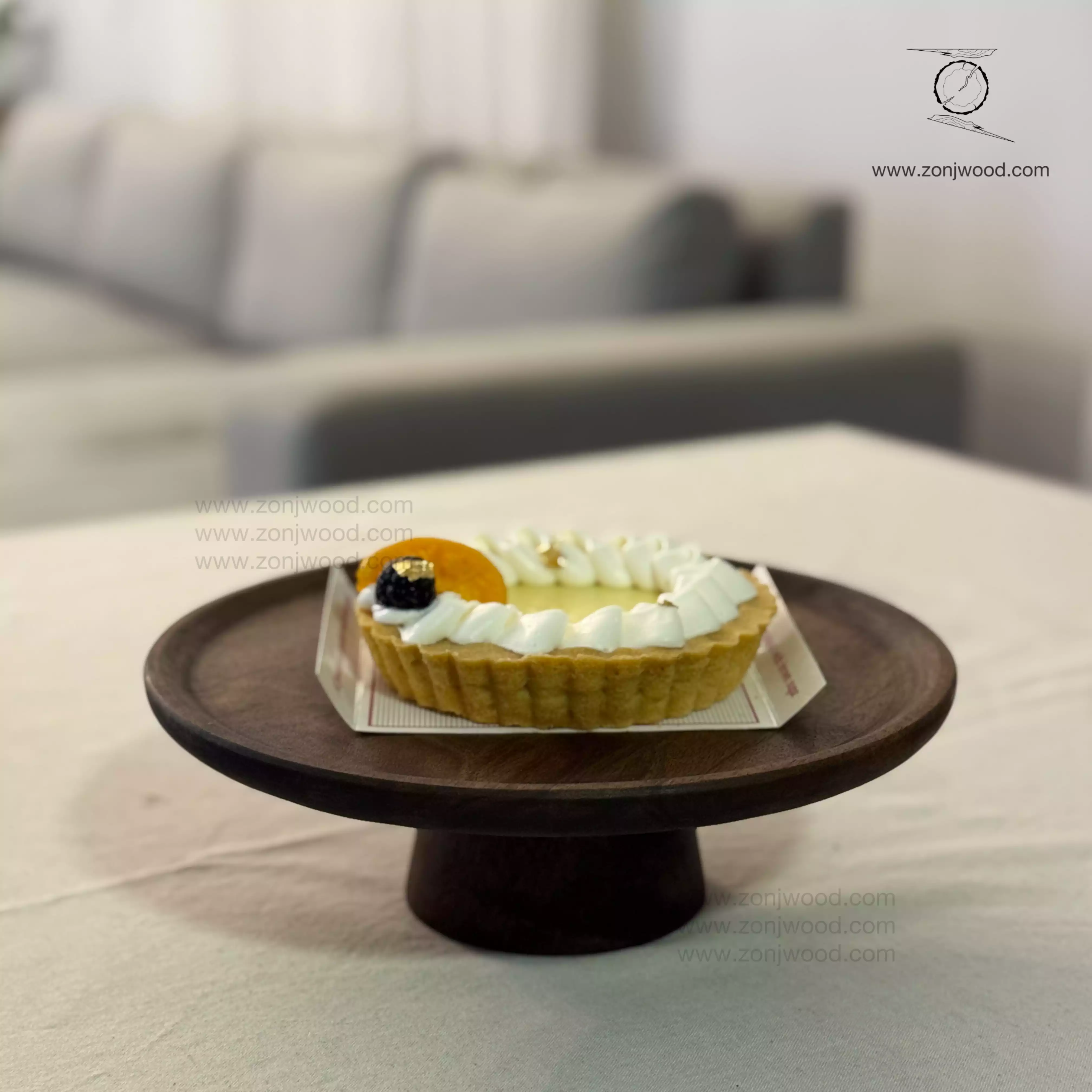 استند کیک چوبی پایه دار